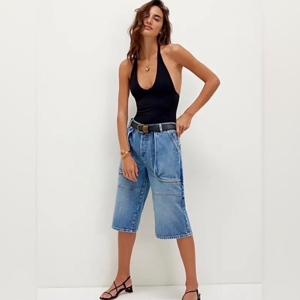 Free people havasu slouchy cropped jean
